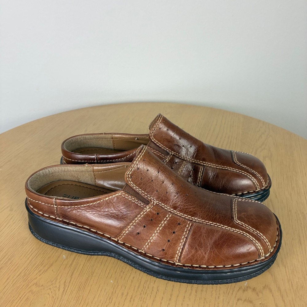 Eurostep Aspen Leather Clogs Mules Slip On Shoes Women's 6M Comfort Granola Girl